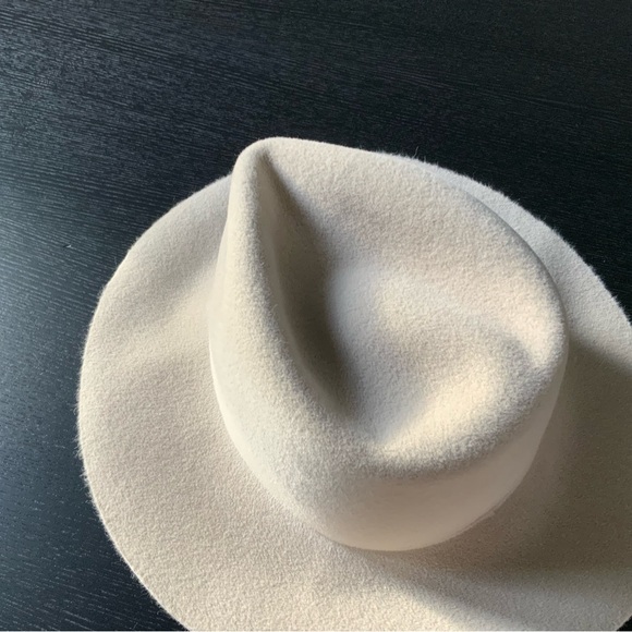 Stylish Cream Wool Fedora Hat by Clyde main image 4